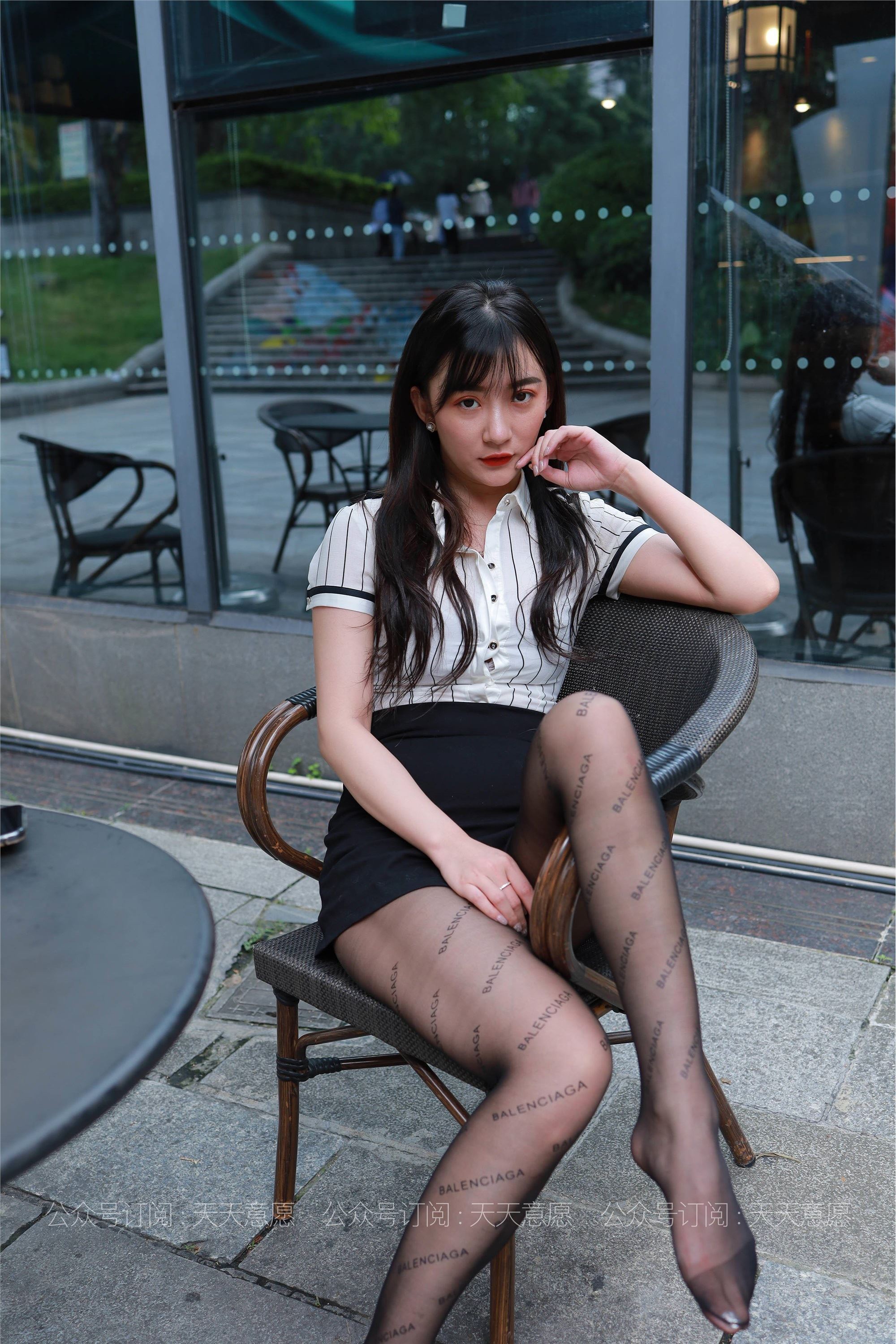 IESS异思趣向  2021.06.18 丝享家836：秋秋《字母黑丝》